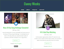 Tablet Screenshot of dannyweeks.com